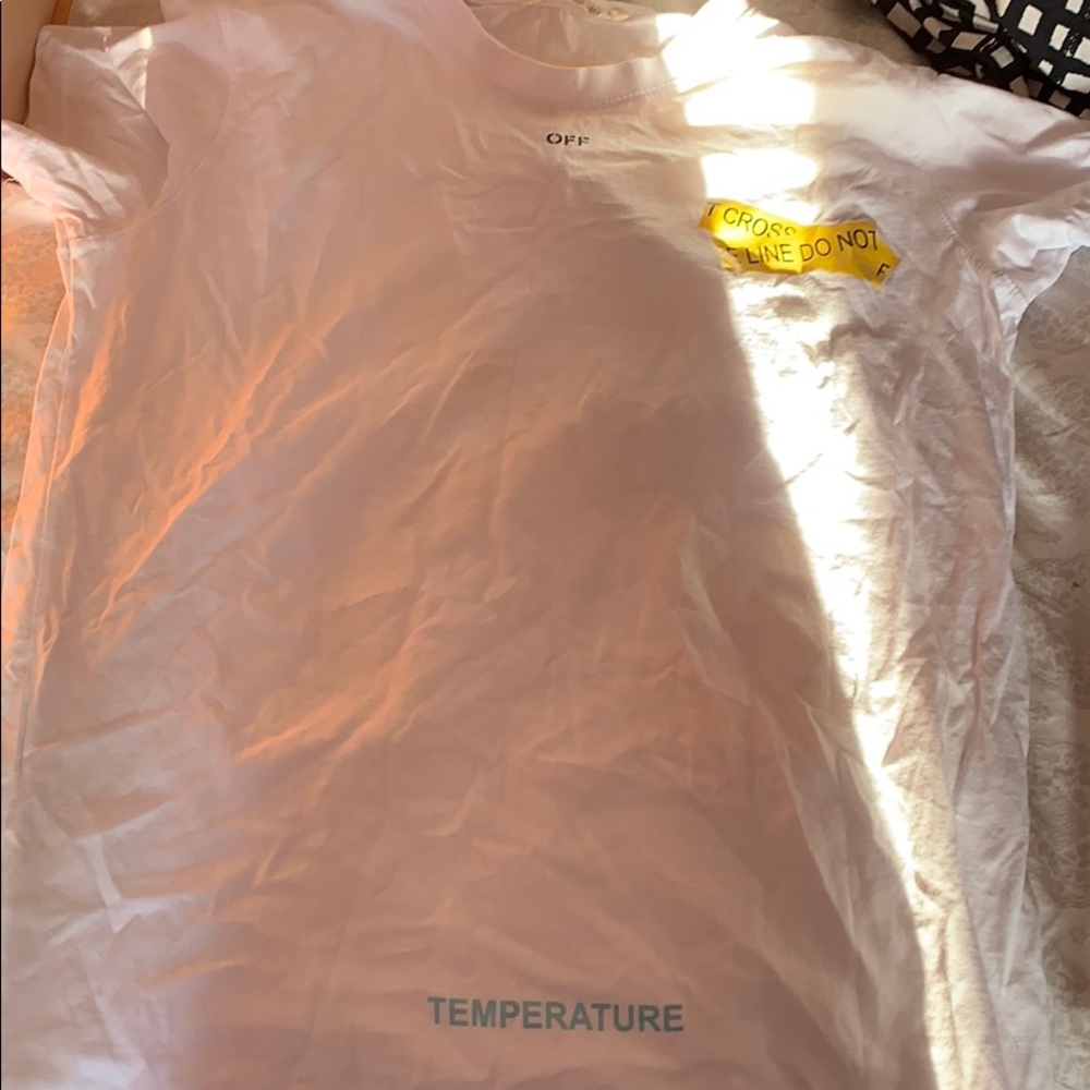 Off white temperature shirt